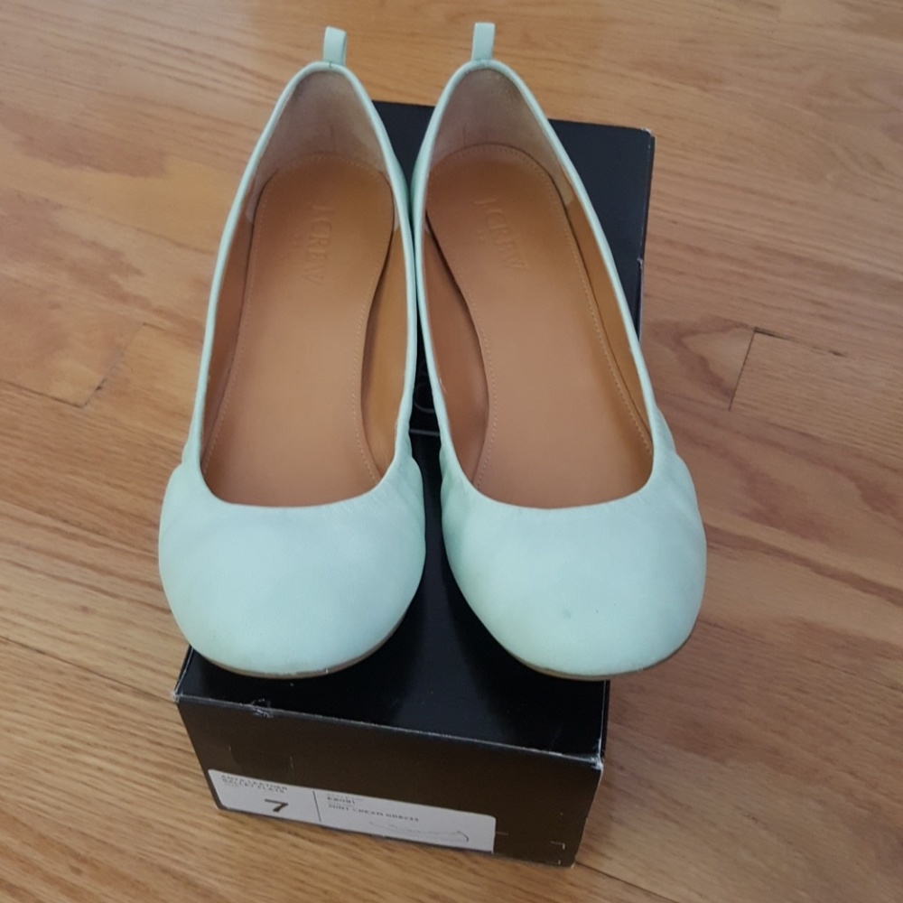 J.Crew Anya leather ballet flats